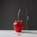 GobekUsa Gold Strawberry Figurine Decor for Home Decor & Display