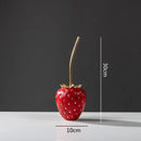 GobekUsa Gold Strawberry Figurine Decor for Home Decor & Display