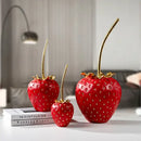 GobekUsa Gold Strawberry Figurine Decor for Home Decor & Display