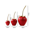 GobekUsa Gold Strawberry Figurine Decor for Home Decor & Display