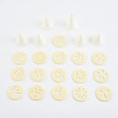Red and silver cake cream decorating gun kit with cutters kitchen by Decorbites