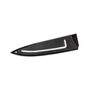 Red and silver striped knife blade protector cover kitchen guard by Decorbites