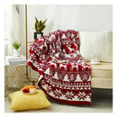 GobekUsa Knitted Jacquard Christmas Tree Throw Blanket