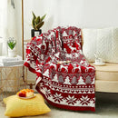 GobekUsa Knitted Jacquard Christmas Tree Throw Blanket