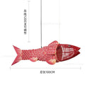 GobekUsa Bamboo Fish Pendant Light: Chinese Style Chandelier for Modern Living Room Decor