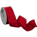 Red Bengaline Christmas Ribbon by Lee Display