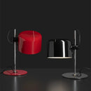Red & black chrome coupe table lamp bedroom decor by Decorbites