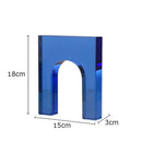 GobekUsa Geometric Crystal Arch Glass Sculpture Desk Decoration Ornament