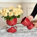 GobekUsa Bouquet Shape Ceramic Vase Pot Home Decoration Floral Arrangement Accessories