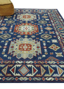 Red, Brown and Olive Traditional Hand knotted Custom Made Wool Area Rug