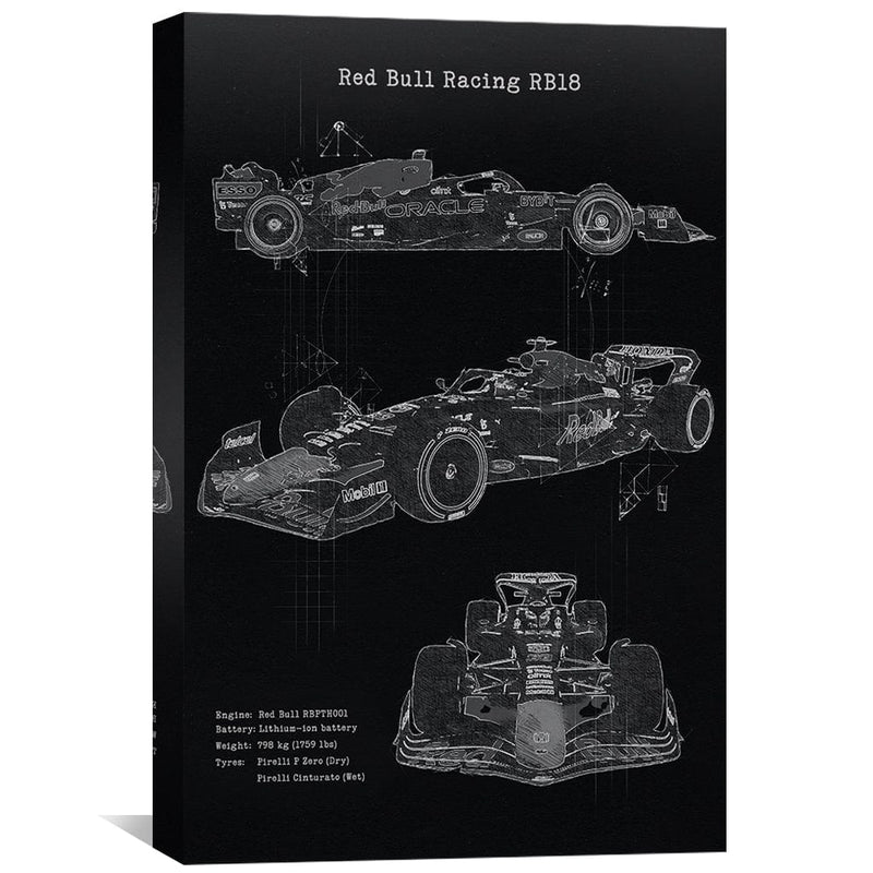 Red Bull Schematics Canvas