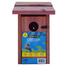 GobekUsa Red Cedar Bluebird House with Mounting Pole