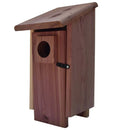 GobekUsa Red Cedar Bluebird House with Mounting Pole