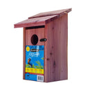 GobekUsa Red Cedar Bluebird House with Mounting Pole