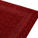 Red Center Pattern Hand Loomed Premium Wool Area Rug - Traditional Timeless Style by The Rug Decor