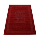 Red Center Pattern Hand Loomed Premium Wool Area Rug - Traditional Timeless Style by The Rug Decor
