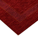 Red Center Pattern Hand Loomed Premium Wool Area Rug - Traditional Timeless Style by The Rug Decor