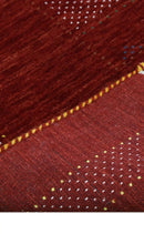 Red Center Pattern Hand Loomed Premium Wool Area Rug - Traditional Timeless Style by The Rug Decor