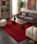 Red Center Pattern Hand Loomed Premium Wool Area Rug - Traditional Timeless Style by The Rug Decor