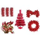 Red Christmas Decoration Bundle Kit by Lee Display