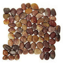 Red Cranberry Polished Pebble Mosaics 12x12