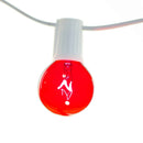 Red G40 Light Bulbs by Lee Display