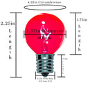 Red G40 Light Bulbs by Lee Display