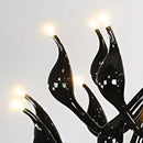 GobekUsa Iron Swan Pendant Lamp | Nordic LED Chandelier for Home Decor