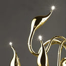 GobekUsa Iron Swan Pendant Lamp | Nordic LED Chandelier for Home Decor