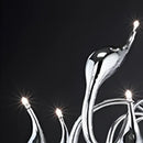 GobekUsa Iron Swan Pendant Lamp | Nordic LED Chandelier for Home Decor
