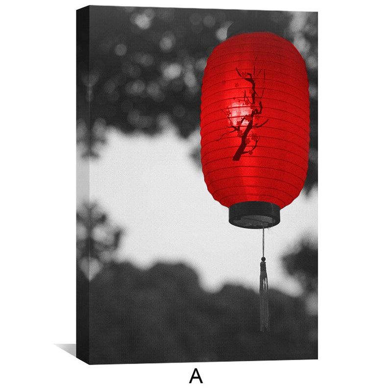 Red Japan Canvas