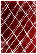 Red Modern Geometrical Design 5x7 Area Rug
