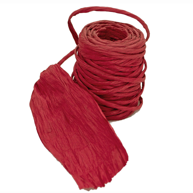 Red Raffia Paper Twine