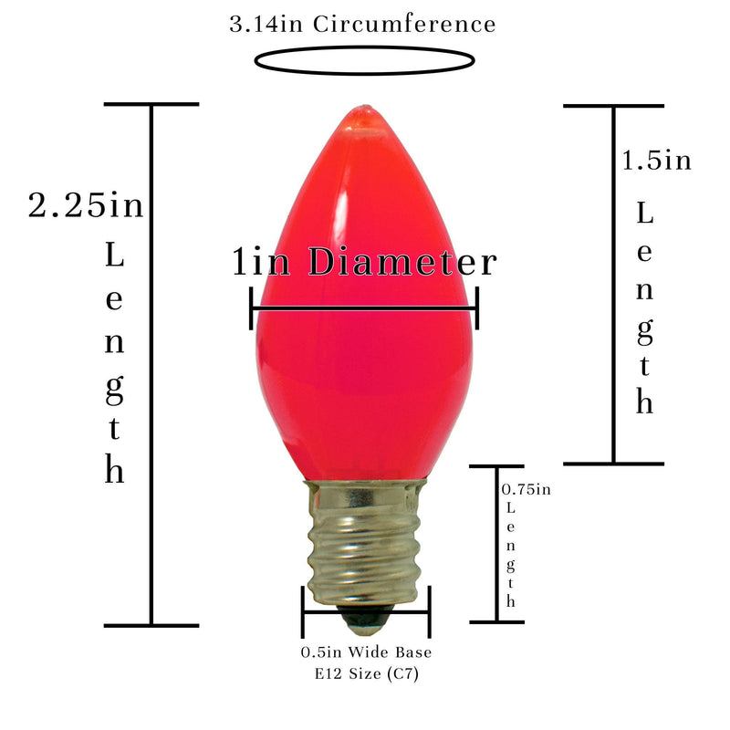 Red Solid LED Light Bulbs