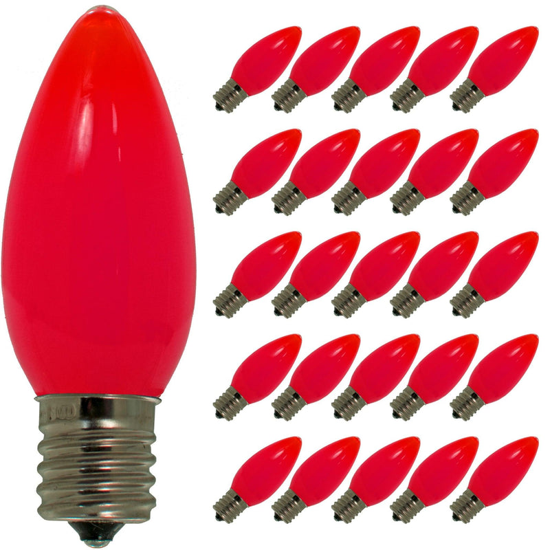 Red Solid LED Light Bulbs