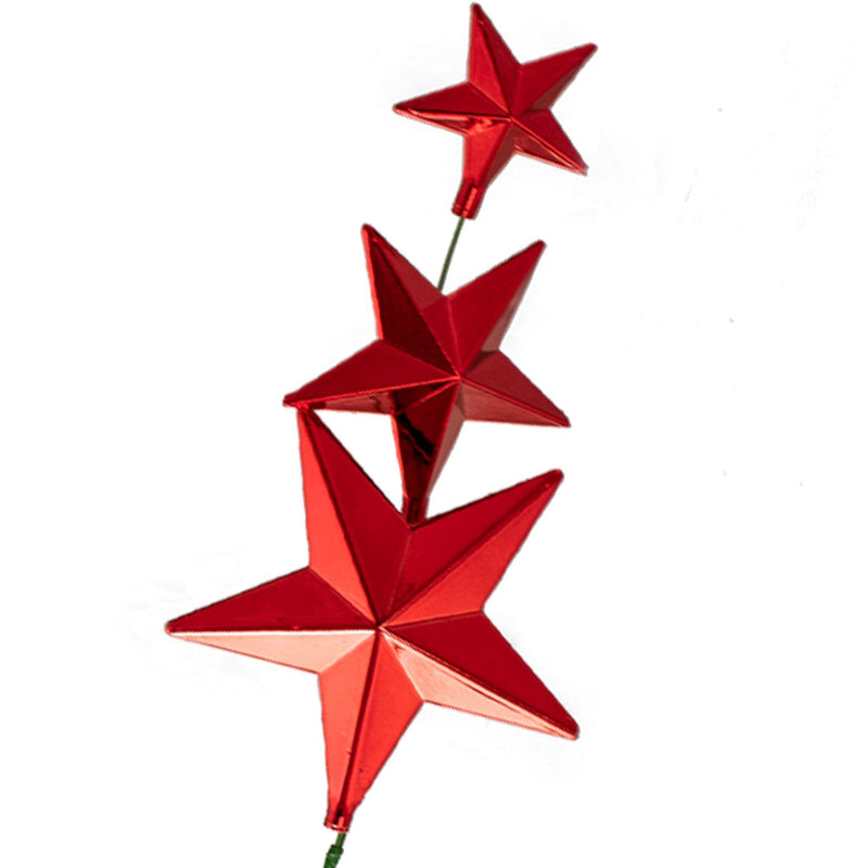 Red Star Pick Ornaments