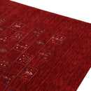 Red Tribal Geometric Wool Area Rug - Hand-Loomed Natural Weave by The Rug Decor