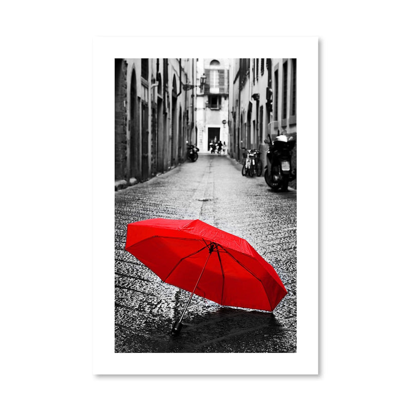 Red Umbrella Print