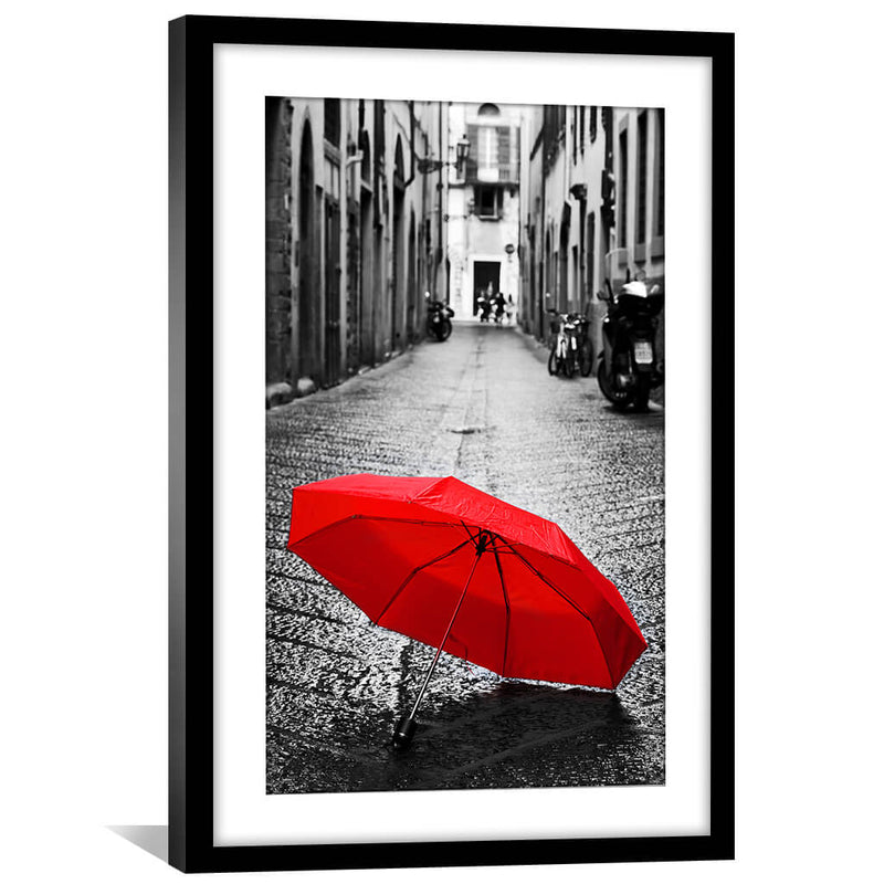 Red Umbrella Print