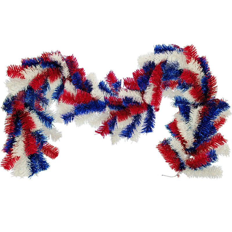 Red, White, and Blue Brush Garland