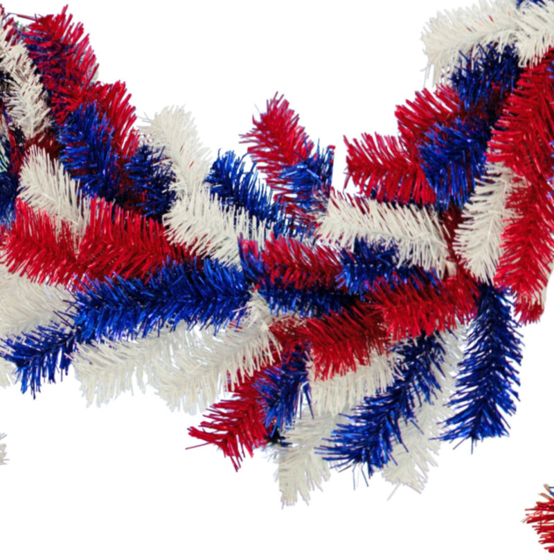 Red, White, and Blue Brush Garland