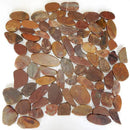 Red Wood Natural Pebble Mosaics 12x12
