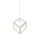 Red yellow & green elegant square chandelier kitchen pendant light by Decorbites