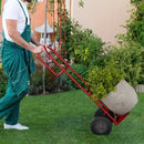 P-Handle Sack Truck with 10 Inch Wheels and Foldable Load Area-Red by LJGDeals