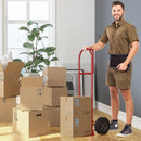 P-Handle Sack Truck with 10 Inch Wheels and Foldable Load Area-Red by LJGDeals