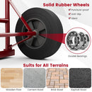 P-Handle Sack Truck with 10 Inch Wheels and Foldable Load Area-Red by LJGDeals