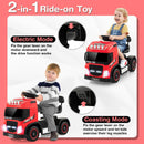 6V Kids Electric Ride-on Truck with Height Adjustable Seat-Red by LJGDeals