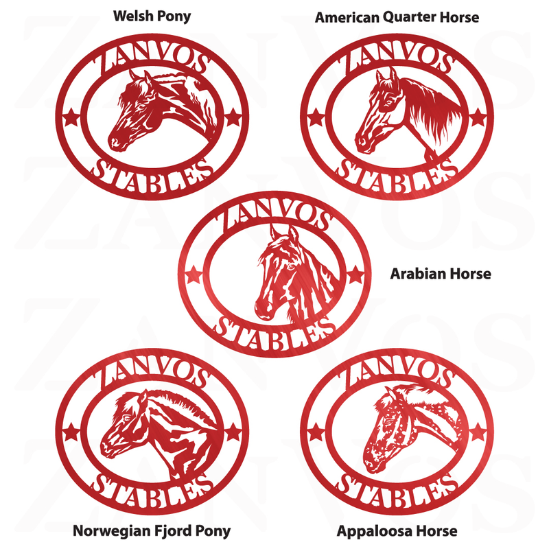 Horse Breed Monogram