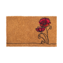 Red Flower Coir Doormat