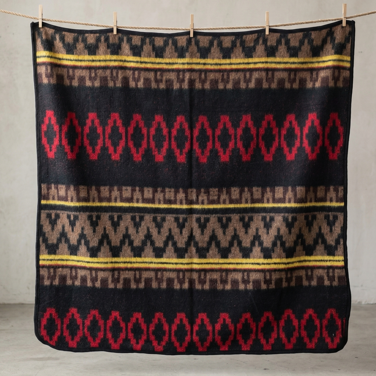 Crimson Ultra-soft Mexican Blanket, photo 4 of 5